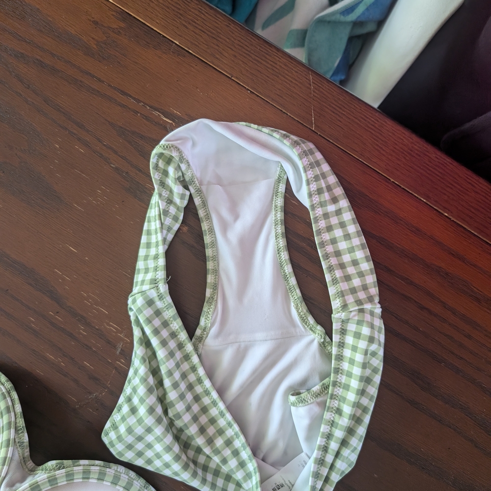 Freya Mint Checkered Bikini Set - Picture 6 of 6